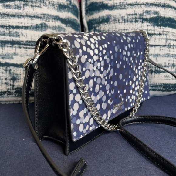 Kate Spade Cameron Convertible Crossbody Black with Multi-Colored Dots - Picture 2 of 16